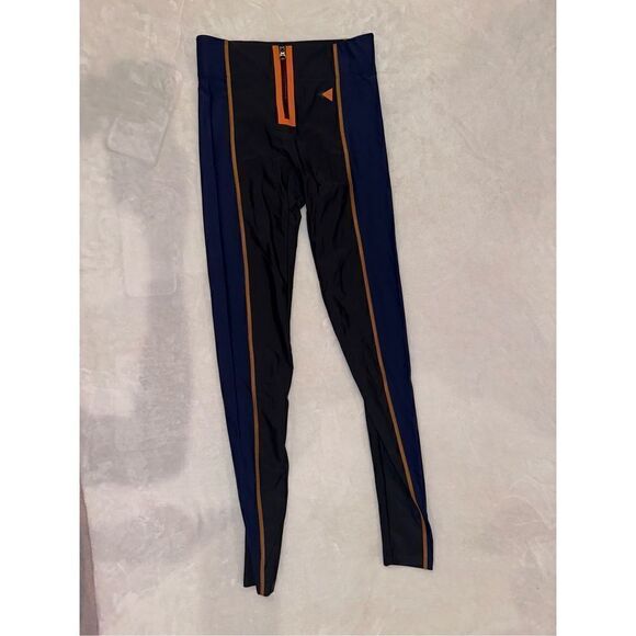 LAAIN leggings size XS black navy orange - Picture 1 of 5